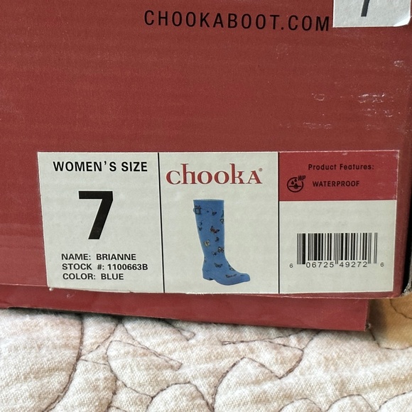 Chooka Brianne Rain Boot Butterflies, 7 - Picture 3 of 6